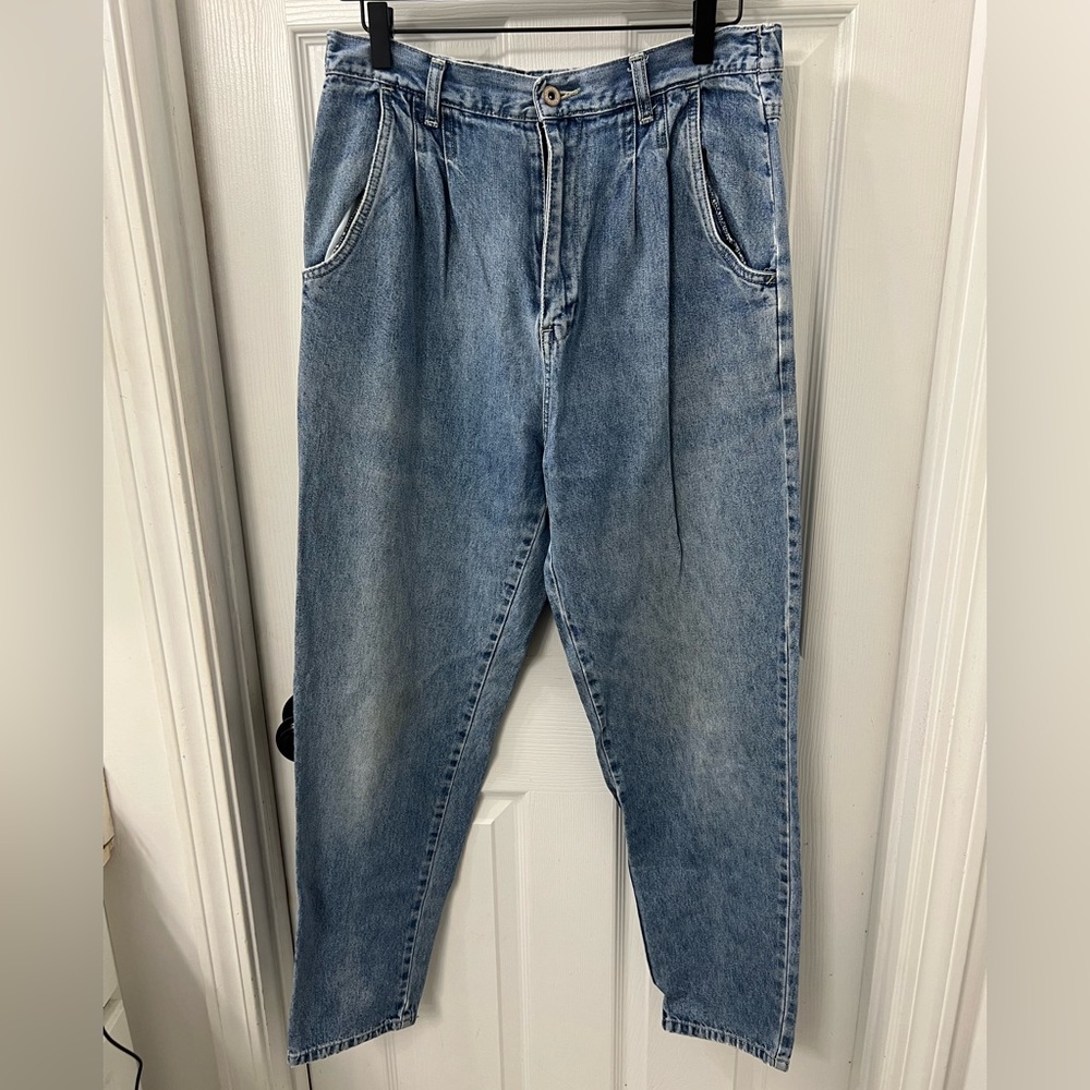 VINTAGE 80s/90s Bill Blass Pleated Front Mom Jeans size 12